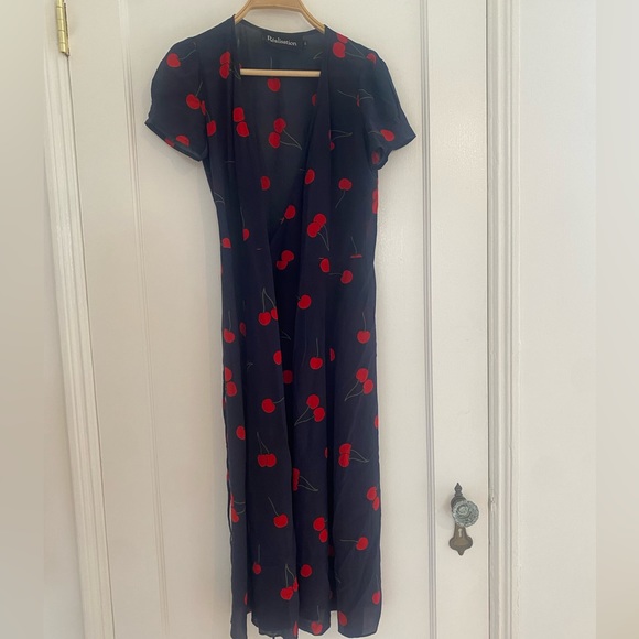 Realisation Par Navy and Red Midi Dress - Picture 2 of 7